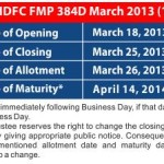 HDFC Mutual Fund Fixed Maturity Plan – FMP 384 Days March 2013: