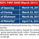 HDFC Mutual Fund Fixed Maturity Plan – FMP 384 Days March 2013: